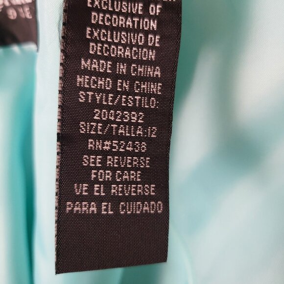 Sag Harbor Linen Maxi Dress, Size 12, Light Blue Embroidered Butterflies 🦋 - Picture 16 of 16